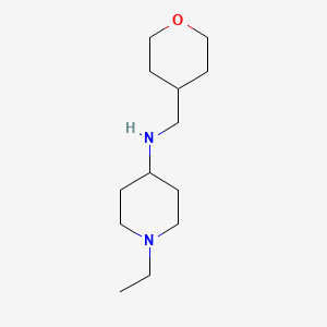 1-ethyl-N-[(oxan-4-yl)methyl]piperidin-4-amine
