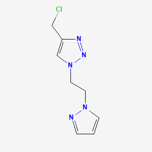 4-(chloromethyl)-1-[2-(1H-pyrazol-1-yl)ethyl]-1H-1,2,3-triazole