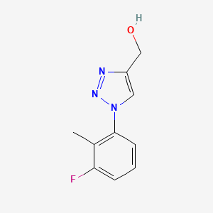 molecular formula C10H10FN3O B1467377 [1-(3-fluoro-2-methylphenyl)-1H-1,2,3-triazol-4-yl]methanol CAS No. 1247363-32-1