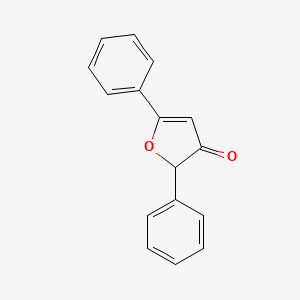 molecular formula C16H12O2 B14673779 2,5-Diphenylfuran-3(2H)-one CAS No. 33073-86-8