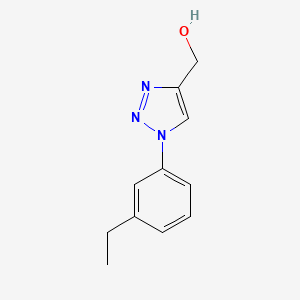 molecular formula C11H13N3O B1467378 [1-(3-ethylphenyl)-1H-1,2,3-triazol-4-yl]methanol CAS No. 1249466-95-2