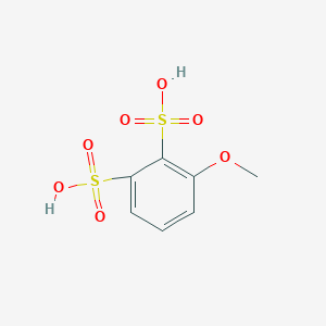 molecular formula C7H8O7S2 B14673788 3-Methoxybenzene-1,2-disulfonic acid CAS No. 40098-22-4