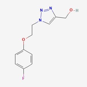 molecular formula C11H12FN3O2 B1467380 (1-(2-(4-fluorophenoxy)ethyl)-1H-1,2,3-triazol-4-yl)methanol CAS No. 1455701-00-4