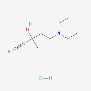 molecular formula C10H20ClNO B14673846 5-(Diethylamino)-3-methyl-1-pentyn-3-ol hydrochloride CAS No. 37029-90-6