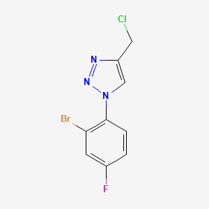 1-(2-bromo-4-fluorophenyl)-4-(chloromethyl)-1H-1,2,3-triazole