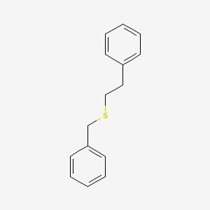 molecular formula C15H16S B14673880 [2-(Benzylsulfanyl)ethyl]benzene CAS No. 34372-24-2