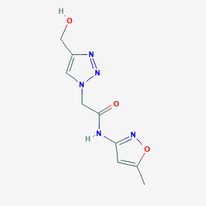 2-[4-(hydroxymethyl)-1H-1,2,3-triazol-1-yl]-N-(5-methyl-1,2-oxazol-3-yl)acetamide
