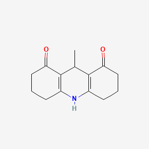 1,8(2H,5H)-Acridinedione, 3,4,6,7,9,10-hexahydro-9-methyl-