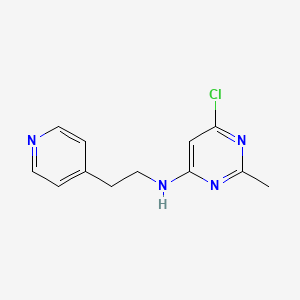 6-chloro-2-methyl-N-(2-(pyridin-4-yl)ethyl)pyrimidin-4-amine