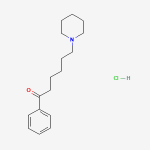 1-Phenyl-6-piperidin-1-ylhexan-1-one;hydrochloride