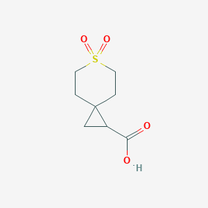 B1467396 6,6-Dioxo-6lambda6-thiaspiro[2.5]octane-1-carboxylic acid CAS No. 1250754-10-9