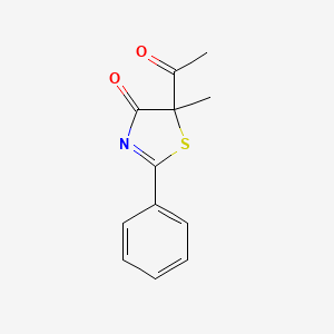 5-Acetyl-5-methyl-2-phenyl-1,3-thiazol-4(5h)-one