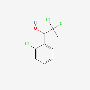 molecular formula C9H9Cl3O B14673994 2,2-Dichloro-1-(2-chlorophenyl)propan-1-ol CAS No. 35996-56-6