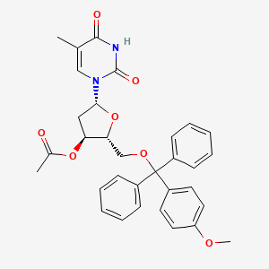 molecular formula C32H32N2O7 B14673997 3'-O-Acetyl-5'-O-[(4-methoxyphenyl)(diphenyl)methyl]thymidine CAS No. 42926-79-4