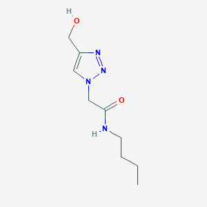 molecular formula C9H16N4O2 B1467401 N-butyl-2-[4-(hydroxymethyl)-1H-1,2,3-triazol-1-yl]acetamide CAS No. 1247597-28-9