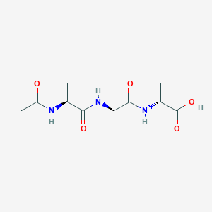 molecular formula C11H19N3O5 B14674019 N-Acetyl-L-alanyl-D-alanyl-D-alanine CAS No. 34047-74-0