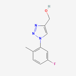molecular formula C10H10FN3O B1467403 [1-(5-fluoro-2-methylphenyl)-1H-1,2,3-triazol-4-yl]methanol CAS No. 1249348-97-7