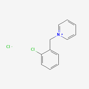 molecular formula C12H11Cl2N B14674037 1-[(2-Chlorophenyl)methyl]pyridin-1-ium chloride CAS No. 38319-85-6