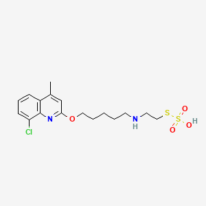 S-2-((5-(8-Chloro-4-methyl-2-quinolyloxy)pentyl)amino)ethyl hydrogen thiosulfate