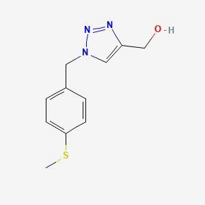 (1-{[4-(methylsulfanyl)phenyl]methyl}-1H-1,2,3-triazol-4-yl)methanol