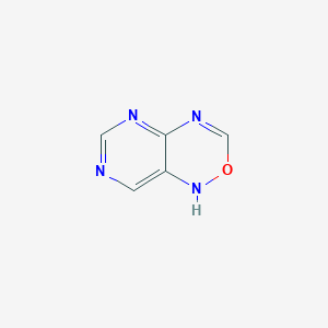 molecular formula C5H4N4O B14674050 1h-Pyrimido[5,4-c][1,2,5]oxadiazine CAS No. 42394-53-6