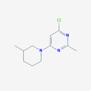 molecular formula C11H16ClN3 B1467406 4-氯-2-甲基-6-(3-甲基哌啶-1-基)嘧啶 CAS No. 1249302-08-6