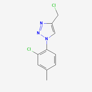 molecular formula C10H9Cl2N3 B1467408 1-(2-chloro-4-methylphenyl)-4-(chloromethyl)-1H-1,2,3-triazole CAS No. 1248480-71-8