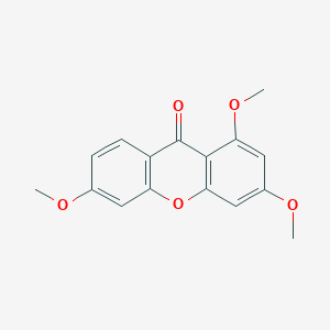 molecular formula C16H14O5 B14674080 1,3,6-Trimethoxy-9H-xanthen-9-one CAS No. 39731-22-1