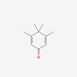 molecular formula C10H14O B14674086 3,4,4,5-Tetramethylcyclohexa-2,5-dien-1-one CAS No. 34014-87-4