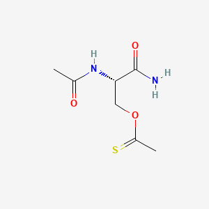 molecular formula C7H12N2O3S B14674111 N,S-Diacetylcysteinamide CAS No. 36914-44-0