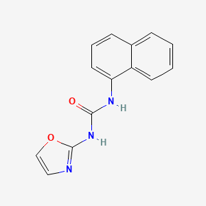 molecular formula C14H11N3O2 B14674114 Urea, N-1-naphthalenyl-N'-2-oxazolyl- CAS No. 35629-53-9