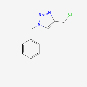 molecular formula C11H12ClN3 B1467412 4-(chloromethyl)-1-[(4-methylphenyl)methyl]-1H-1,2,3-triazole CAS No. 1248170-74-2
