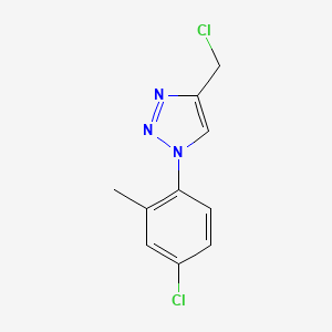 molecular formula C10H9Cl2N3 B1467413 1-(4-chloro-2-methylphenyl)-4-(chloromethyl)-1H-1,2,3-triazole CAS No. 1248327-99-2