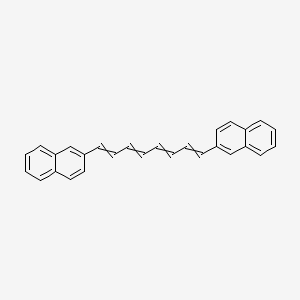 molecular formula C28H22 B14674152 2,2'-(Octa-1,3,5,7-tetraene-1,8-diyl)dinaphthalene CAS No. 40561-05-5