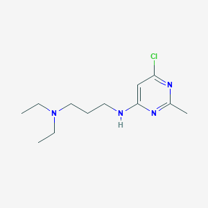 molecular formula C12H21ClN4 B1467417 N1-(6-chloro-2-methylpyrimidin-4-yl)-N3,N3-diethylpropane-1,3-diamine CAS No. 857011-25-7