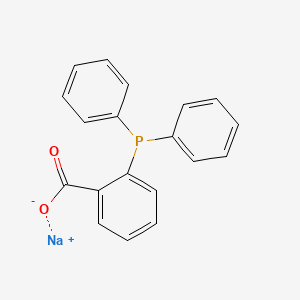 molecular formula C19H14NaO2P B14674181 Benzoic acid, 2-(diphenylphosphino)-, sodium salt CAS No. 36882-17-4