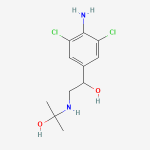 4-Amino-3,5-dichloro-alpha-(((1-hydroxy-1-methylethyl)amino)methyl)benzenemethanol