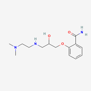 molecular formula C14H23N3O3 B14674189 2-(3-((2-(Dimethylamino)ethyl)amino)-2-hydroxypropoxy)benzamide CAS No. 34264-60-3