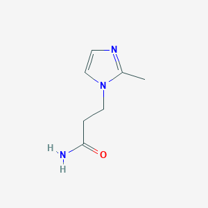 molecular formula C7H11N3O B14674195 1H-Imidazole-1-propanamide, 2-methyl- CAS No. 43115-75-9