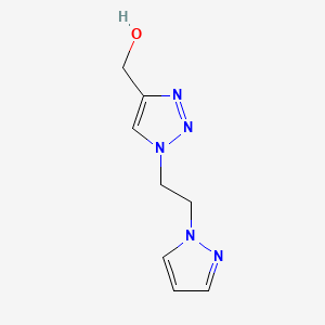 {1-[2-(1H-pyrazol-1-yl)ethyl]-1H-1,2,3-triazol-4-yl}methanol