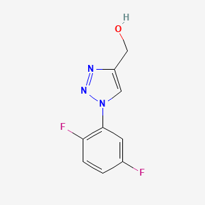 molecular formula C9H7F2N3O B1467425 [1-(2,5-difluorophenyl)-1H-1,2,3-triazol-4-yl]methanol CAS No. 1250932-79-6