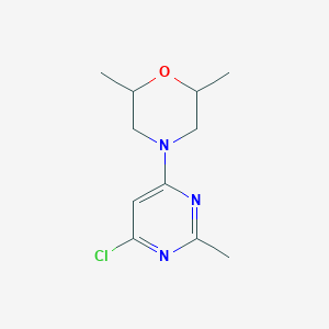 B1467440 4-(6-Chloro-2-methylpyrimidin-4-yl)-2,6-dimethylmorpholine CAS No. 1250690-86-8