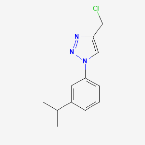 4-(chloromethyl)-1-[3-(propan-2-yl)phenyl]-1H-1,2,3-triazole