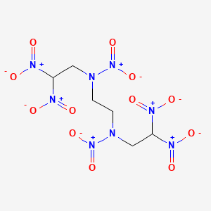 N-(2,2-dinitroethyl)-N-[2-[2,2-dinitroethyl(nitro)amino]ethyl]nitramide