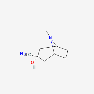 3-Hydroxy-8-methyl-8-azabicyclo[3.2.1]octane-3-carbonitrile