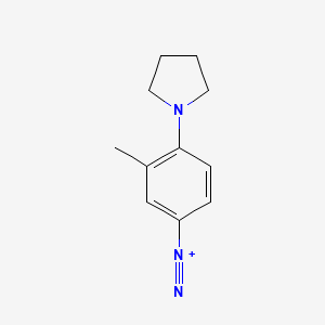 Benzenediazonium, 3-methyl-4-(1-pyrrolidinyl)-