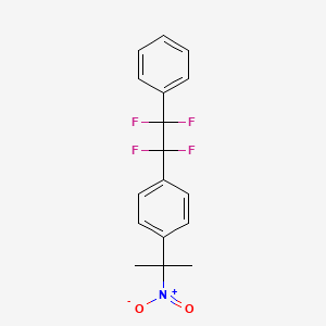 1-(2-Nitropropan-2-yl)-4-(1,1,2,2-tetrafluoro-2-phenylethyl)benzene