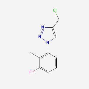 molecular formula C10H9ClFN3 B1467478 4-(氯甲基)-1-(3-氟-2-甲基苯基)-1H-1,2,3-三唑 CAS No. 1250616-82-0