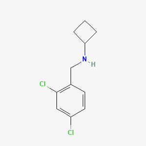 molecular formula C11H13Cl2N B1467480 N-[(2,4-dichlorophenyl)methyl]cyclobutanamine CAS No. 1251026-75-1