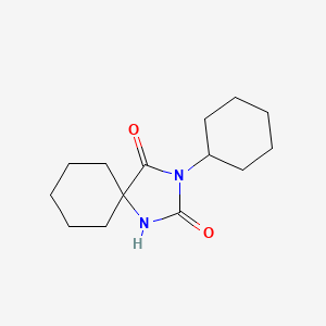 3-Cyclohexyl-1,3-diazaspiro(4.5)decane-2,4-dione